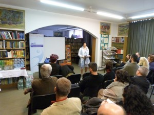 Tokajban egy pedagógusoknak tartott előadáson
